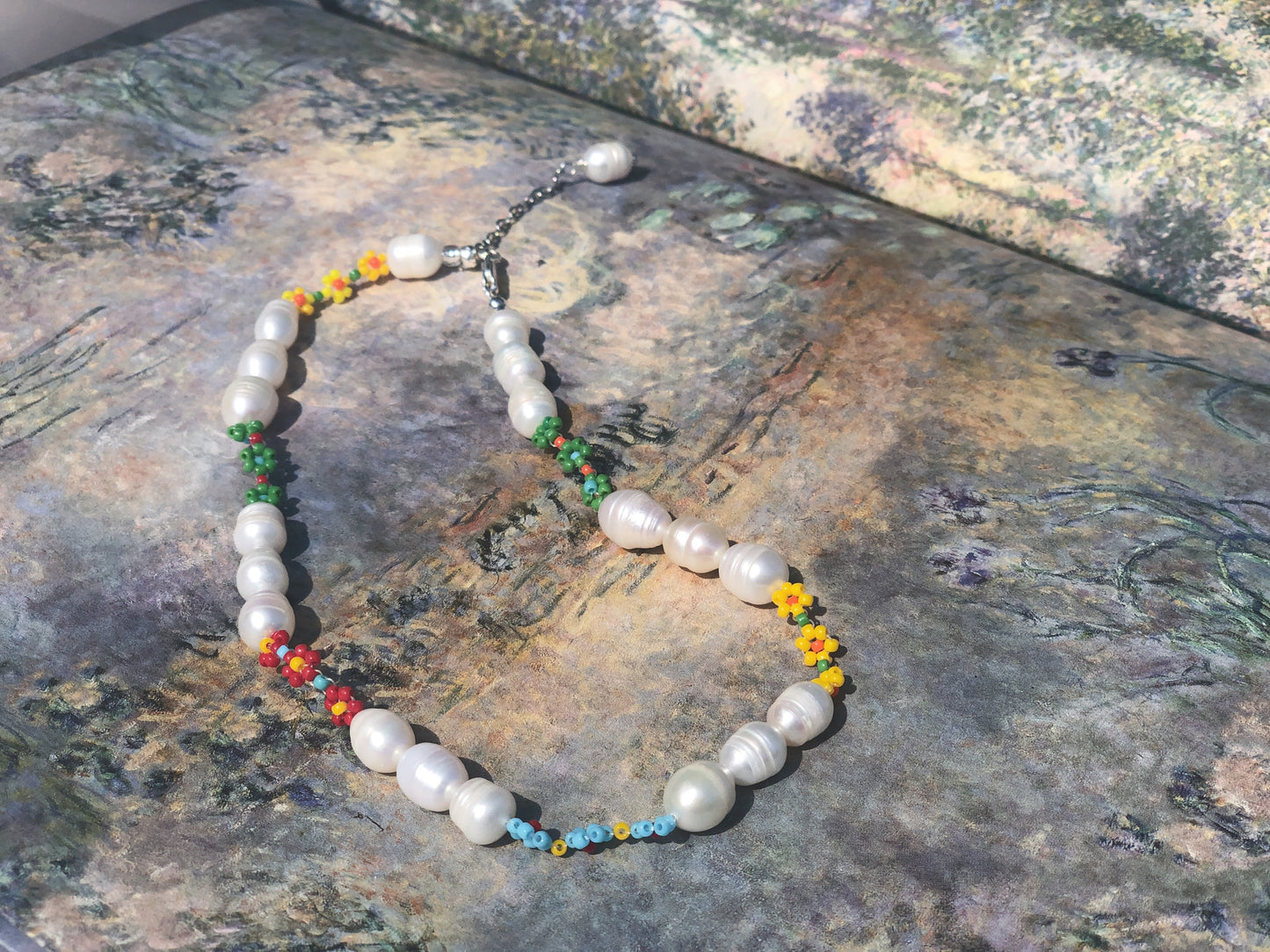 Flower Pearl Necklace