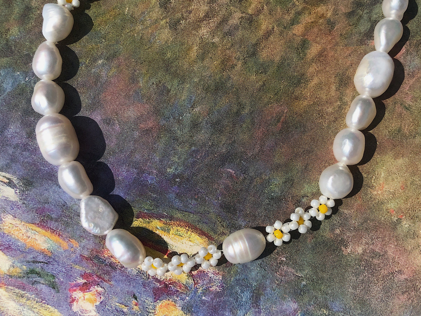 Daisy Pearl Necklace