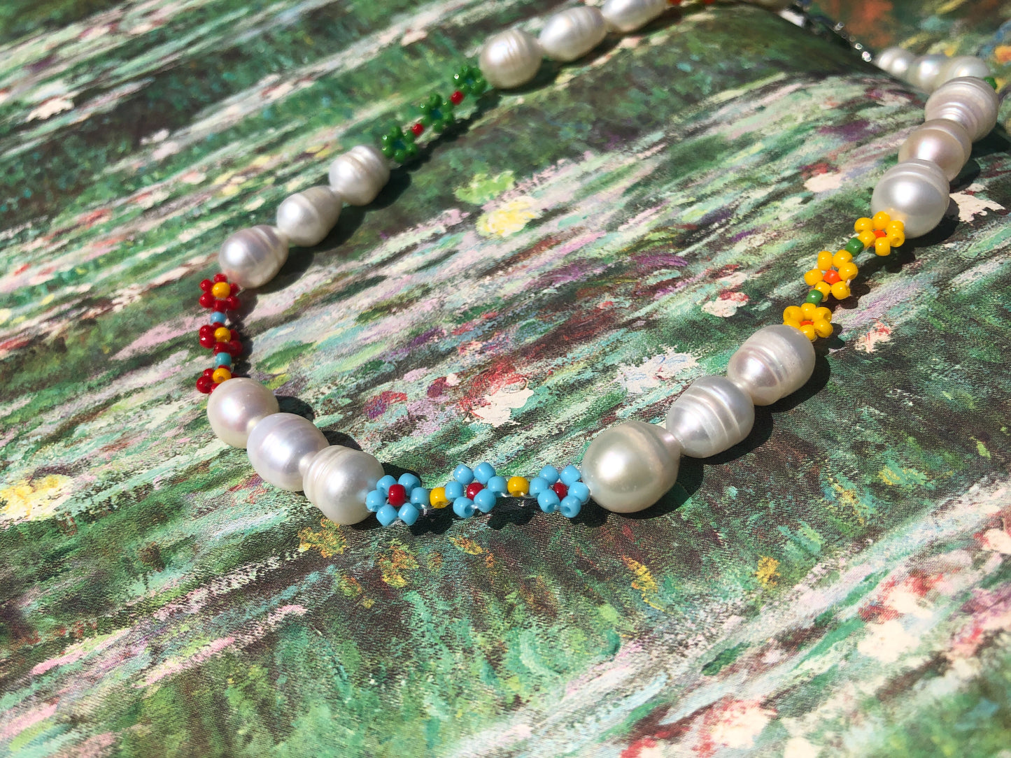 Flower Pearl Necklace
