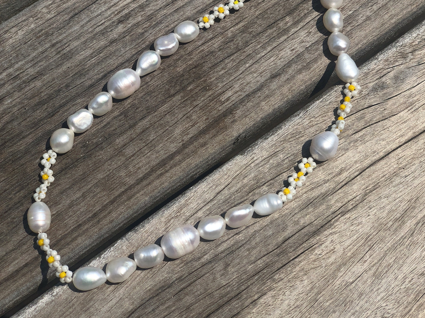 Daisy Pearl Necklace
