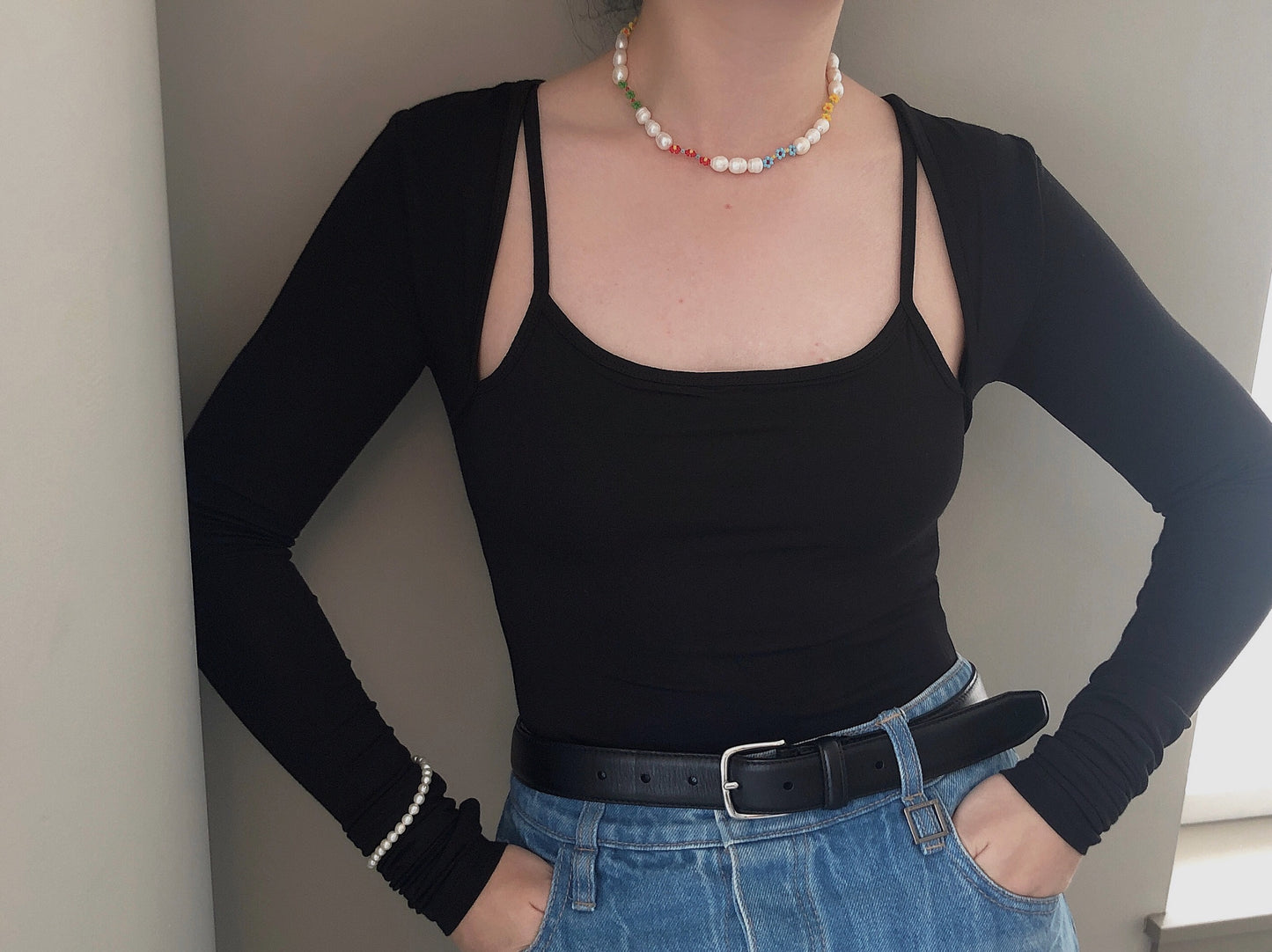 Flower Pearl Necklace