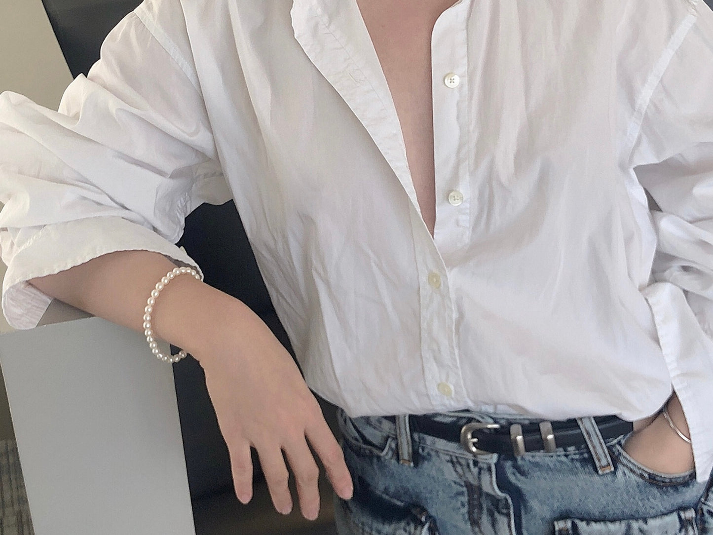 Arpel Essential White Pearl Bracelet
