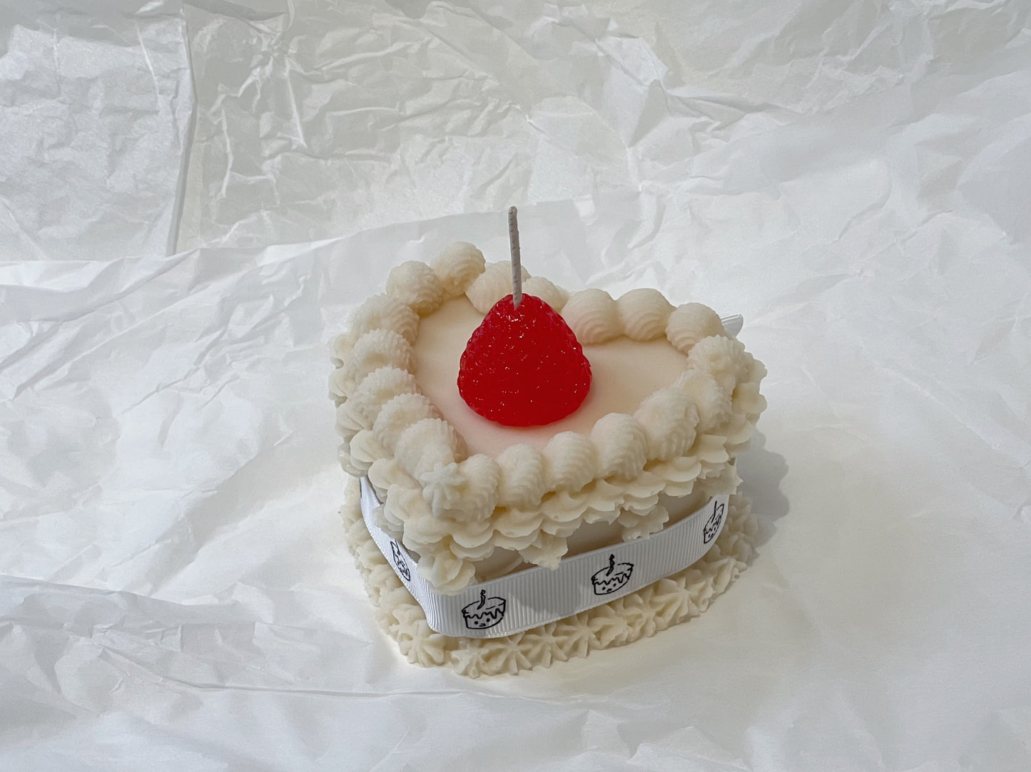 Candle Heart Cake