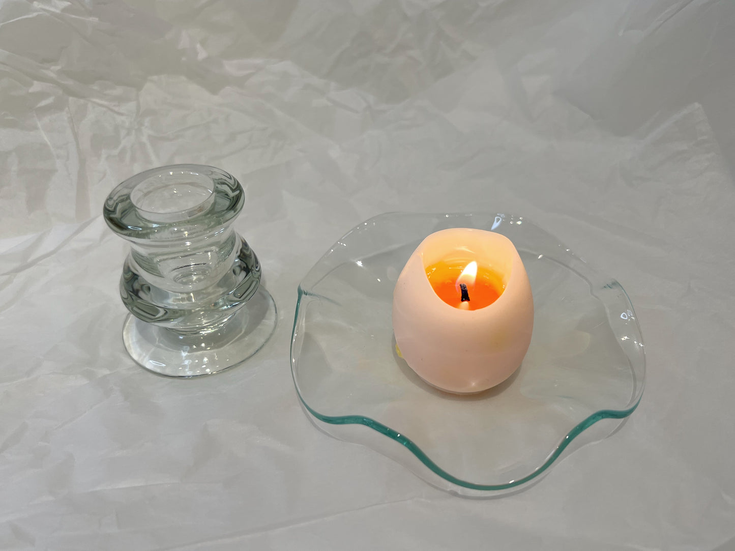 Glass Candle Holder
