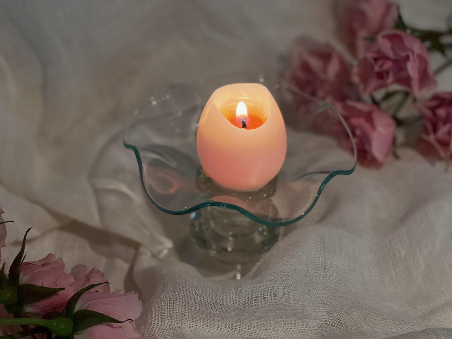 Glass Candle Holder