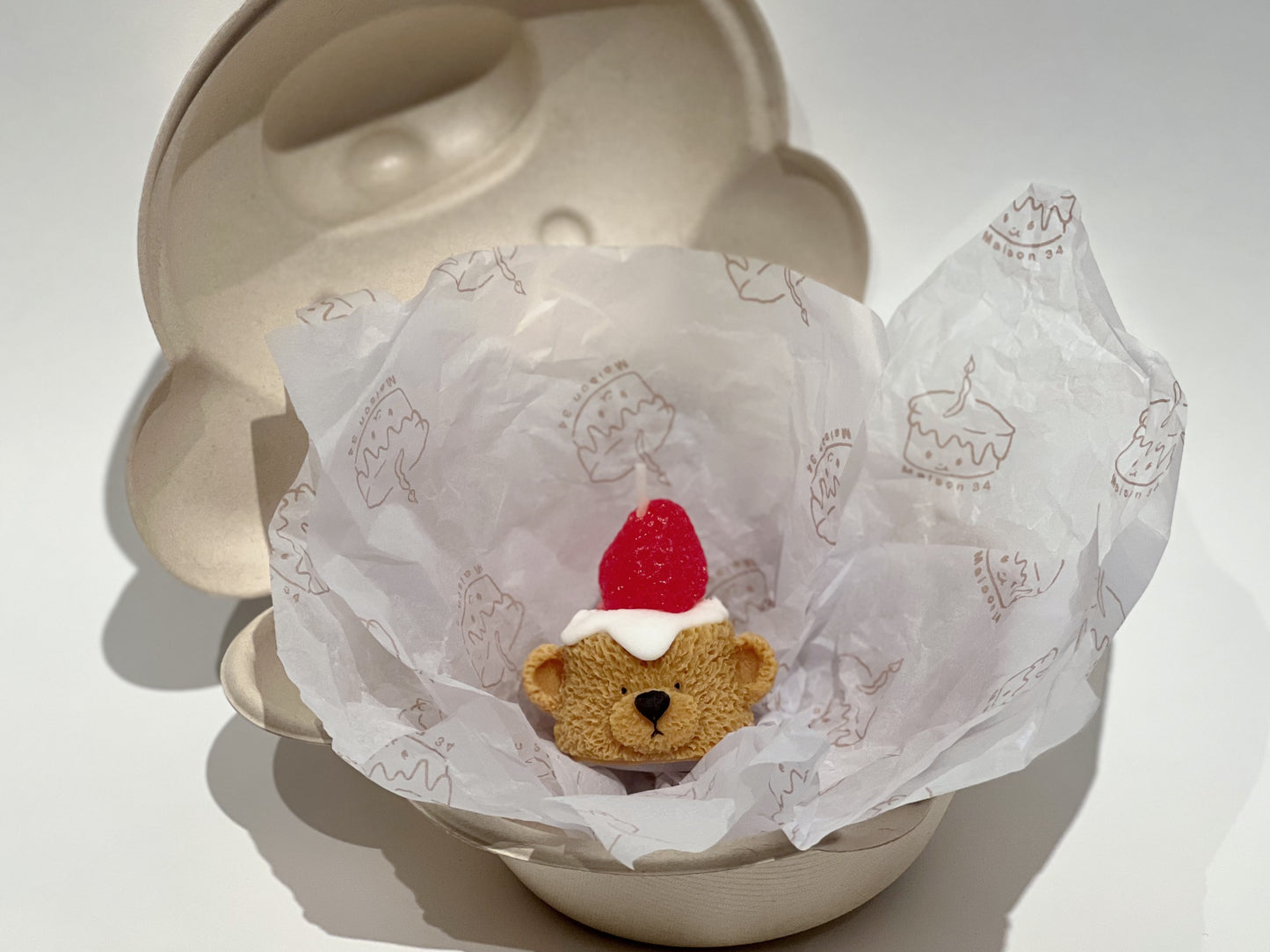 Candle Teddy Bear