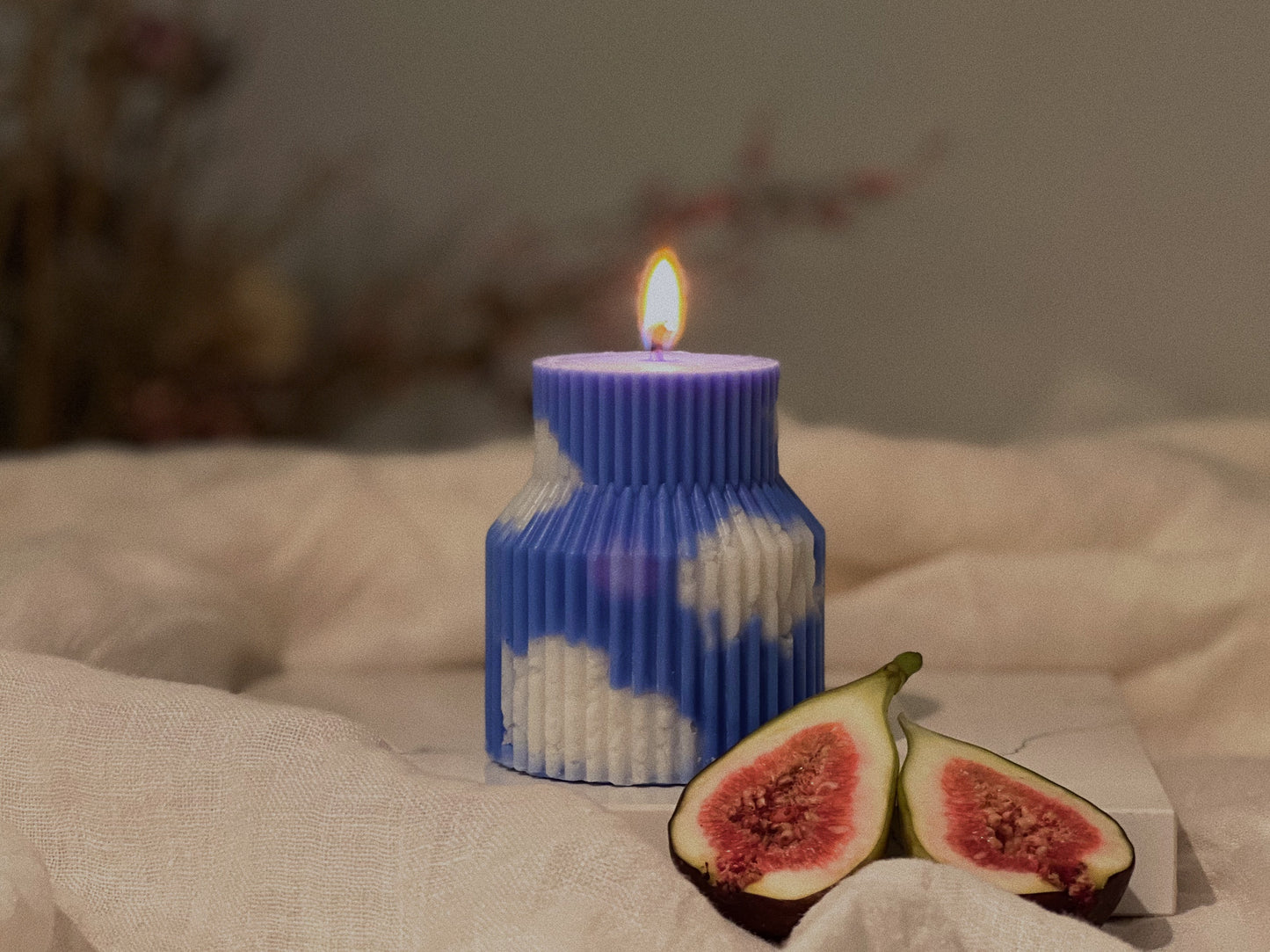 Candle Blue Blue Sky